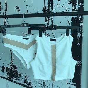 PLT Mesh Panel Bikini Set - White